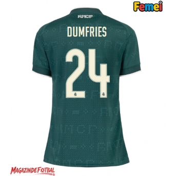 Real Madrid Denzel Dumfries #24 Tricou Fotbal Replică 2026-27 Femei Deplasare